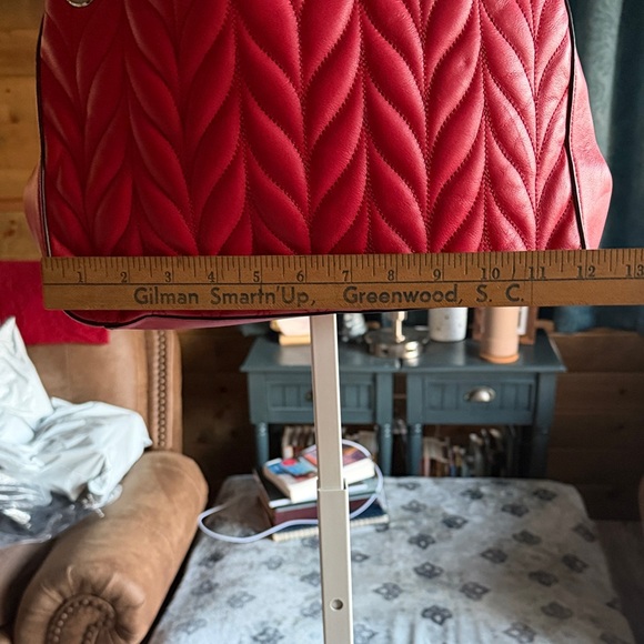 Kate Spade Red Quilted Shoulder Bag - Picture 3 of 11